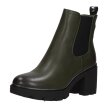 Zielone botki damskie na obcasie La.Fi 059BGR-PU