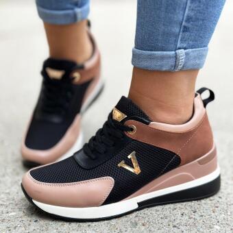 Różowe sneakersy półbuty damskie Potocki 10590
