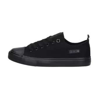 Czarne tekstylne trampki damskie Big Star Kk274009