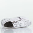 Białe skórzane sneakersy damskie na koturnie Cambell 94311