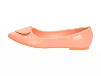 Pomarańczowe baleriny damskie Vices 4003 Serca