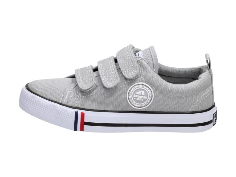 Szare trampki dziecięce AMERICAN CLUB LH38/21