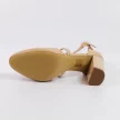 Sandały damskie coffee na słupku SERGIO LEONE SK863
