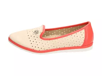 Beżowe balerinki, buty dziecięce Badoxx 491