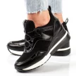 Czarne sneakersy półbuty damskie VINCEZA 10743