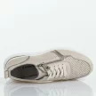 Beżowe skórzane sneakersy damskie na koturnie Cambell 94311
