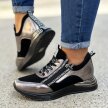 Czarne sneakersy półbuty damskie VINCEZA 10646