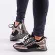 Czarne sneakersy półbuty damskie VINCEZA 10646