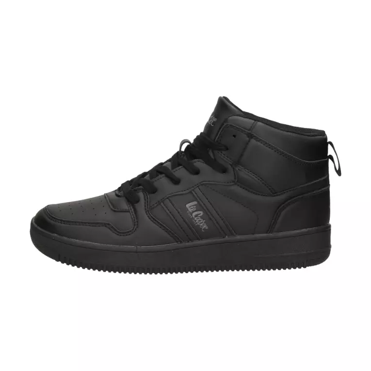 Czarne sportowe buty męskie z eko skóry LEE COOPER 1307M