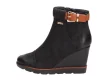 Czarne botki damskie Filippo Dbt450 Koturna