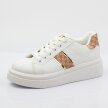 Biało sneakersy damskie na platformie ID69