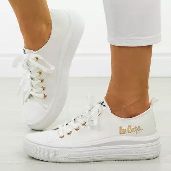 Białe trampki damskie Lee Cooper 2462l