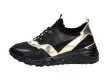 Czarne skórzane sneakersy damskie DiA 97819