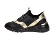 Czarne skórzane sneakersy damskie DiA 97819