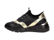 Czarne skórzane sneakersy damskie DiA 97819