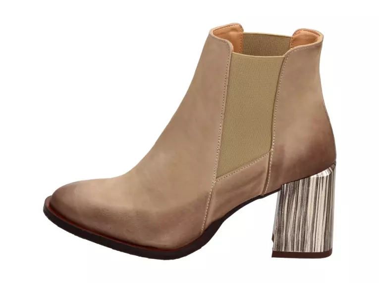 Polskie botki damskie Deoni 1558 Cappuccino