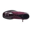 Bordowe botki damskie SERGIO LEONE BT401 LAKIER KROKODYL