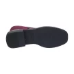 Bordowe botki damskie SERGIO LEONE BT401 LAKIER KROKODYL
