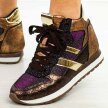 Złote wysokie buty sportowe McArthur Cp03