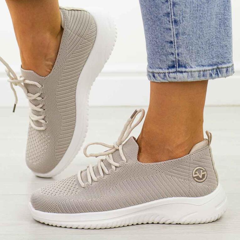 Beżowe sportowe buty damskie Vinceza 17366