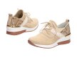 Beżowe sneakersy damskie, półbuty FILIPPO DP1388/22 SKÓRA