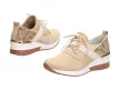 Beżowe sneakersy damskie, półbuty FILIPPO DP1388/22 SKÓRA