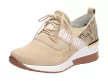 Beżowe sneakersy damskie, półbuty FILIPPO DP1388/22 SKÓRA
