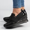 Czarne sneakersy półbuty damskie VINCEZA 10734