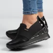 Czarne sneakersy półbuty damskie VINCEZA 10734