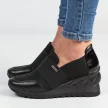 Czarne sneakersy półbuty damskie VINCEZA 10734