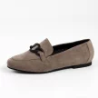 Szare zamszowe loafersy, mokasyny damskie La.Fi 020G-SU