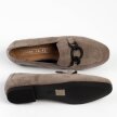Szare zamszowe loafersy, mokasyny damskie La.Fi 020G-SU