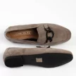 Szare zamszowe loafersy, mokasyny damskie La.Fi 020G-SU