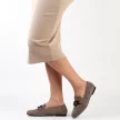 Szare zamszowe loafersy, mokasyny damskie La.Fi 020G-SU