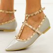 Szare baleriny, buty damskie Vices 1198-5