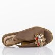 Taupe płaskie sandały damskie S.Barski 001