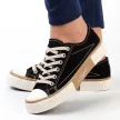 Czarne trampki damskie SUPER STAR 525-c4