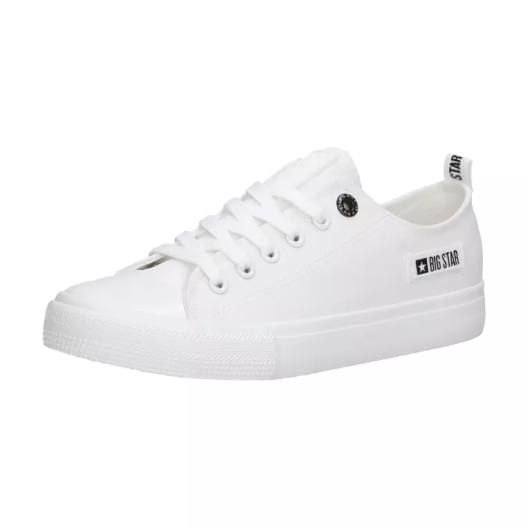 Białe tekstylne trampki damskie BIG STAR KK274008