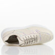 Beżowe skórzane sneakersy damskie S.Barski 22226