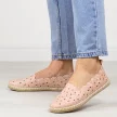 Beżowe espadryle damskie półbuty Potocki 16008