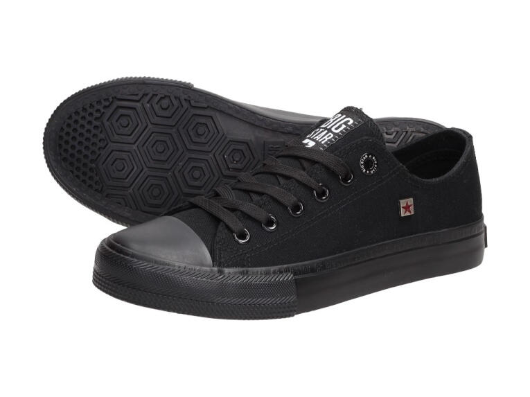 Czarne trampki damskie BIG STAR AA274009