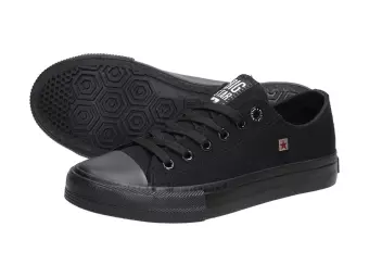 Czarne trampki damskie Big Star Aa274009