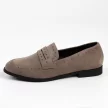Szare zamszowe loafersy, mokasyny damskie La.Fi 016G-SU