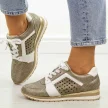 Złote sneakersy damskie, półbuty M.Daszyński 2169-4