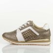 Złote sneakersy damskie, półbuty M.Daszyński 2169-4