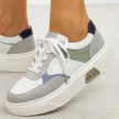 Białe skórzane sneakersy damskie Sergio Leone Sp026