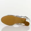 Srebrne sandały damskie na słupku Sergio Leone sk866