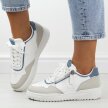 Biało niebieskie sportowe buty damskie McBraun 23233