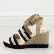 Czarne espadryle, sandały damskie Big Star Ll274884
