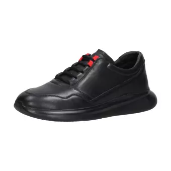 Czarne skórzane sneakersy, półbuty męskie T.Sokolski 473